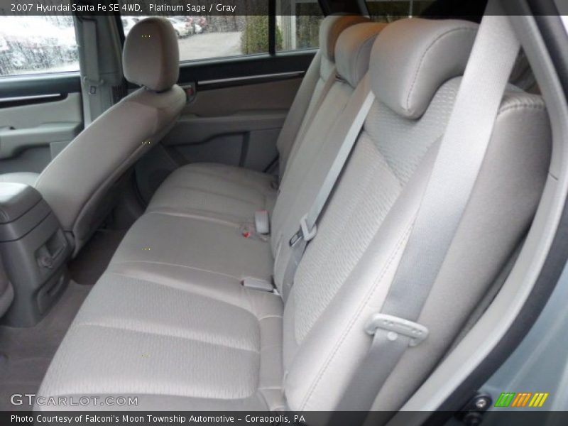 Platinum Sage / Gray 2007 Hyundai Santa Fe SE 4WD