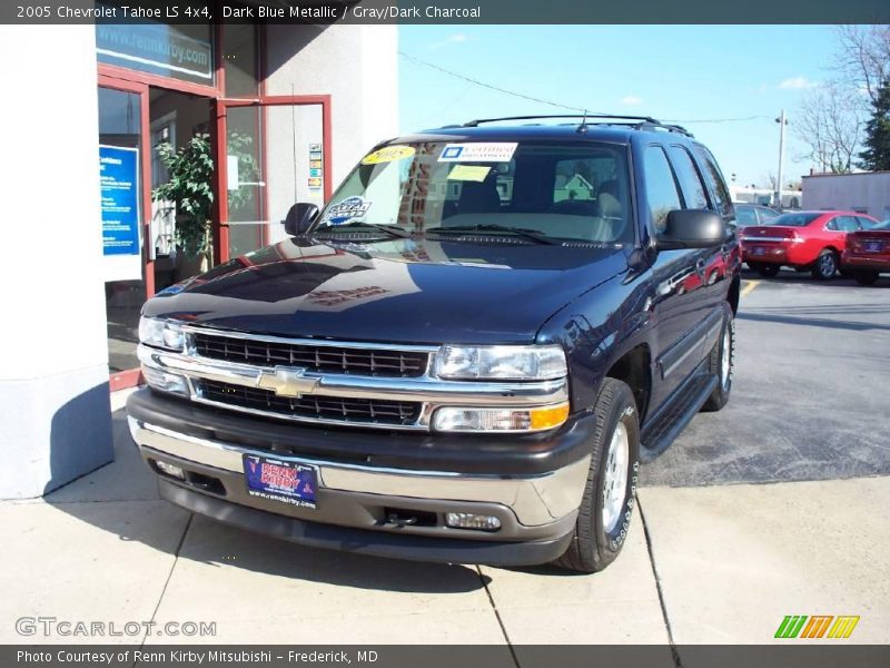 Dark Blue Metallic / Gray/Dark Charcoal 2005 Chevrolet Tahoe LS 4x4