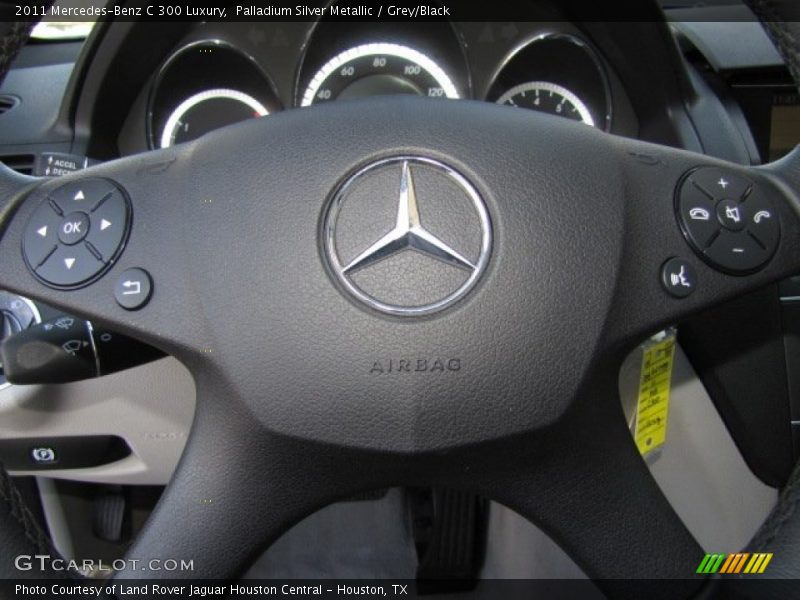 Palladium Silver Metallic / Grey/Black 2011 Mercedes-Benz C 300 Luxury