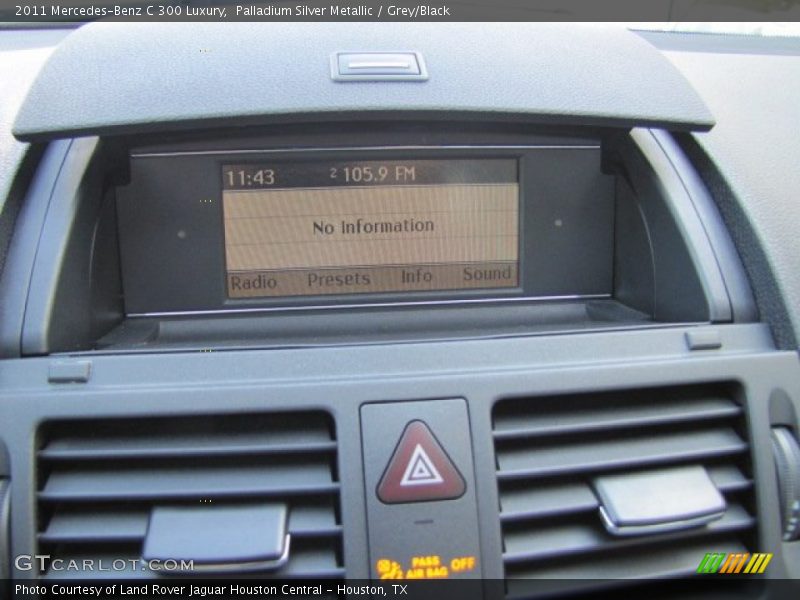 Palladium Silver Metallic / Grey/Black 2011 Mercedes-Benz C 300 Luxury
