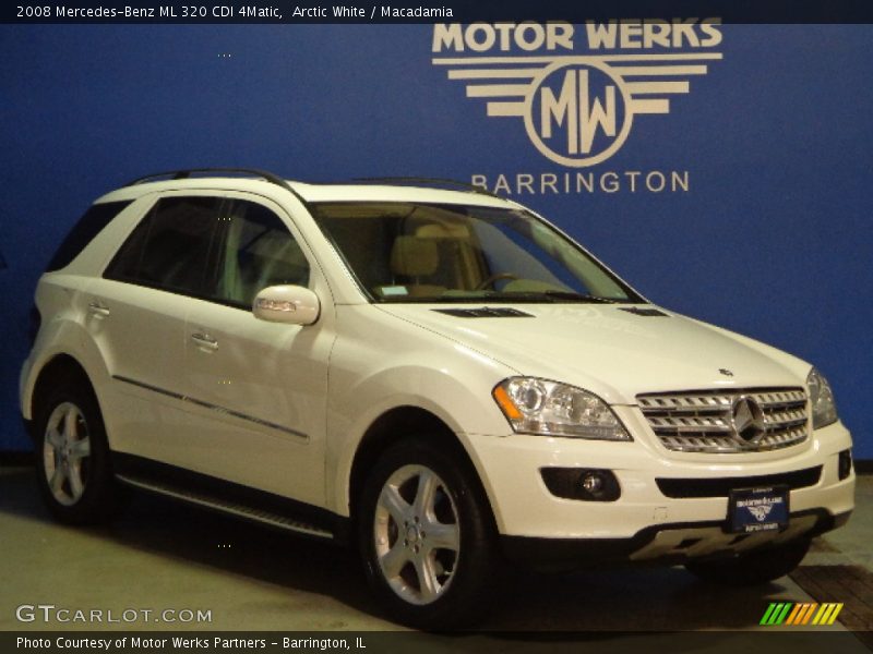 Arctic White / Macadamia 2008 Mercedes-Benz ML 320 CDI 4Matic