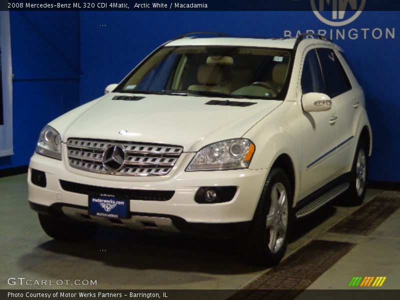 Arctic White / Macadamia 2008 Mercedes-Benz ML 320 CDI 4Matic