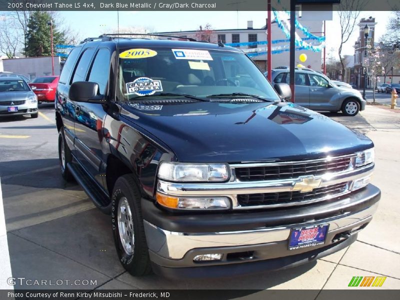 Dark Blue Metallic / Gray/Dark Charcoal 2005 Chevrolet Tahoe LS 4x4