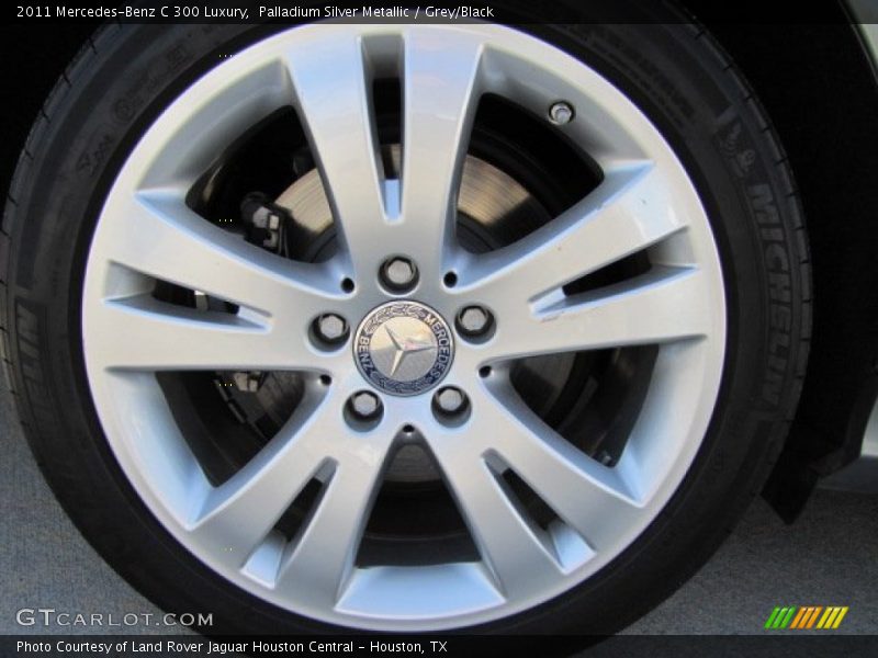 Palladium Silver Metallic / Grey/Black 2011 Mercedes-Benz C 300 Luxury