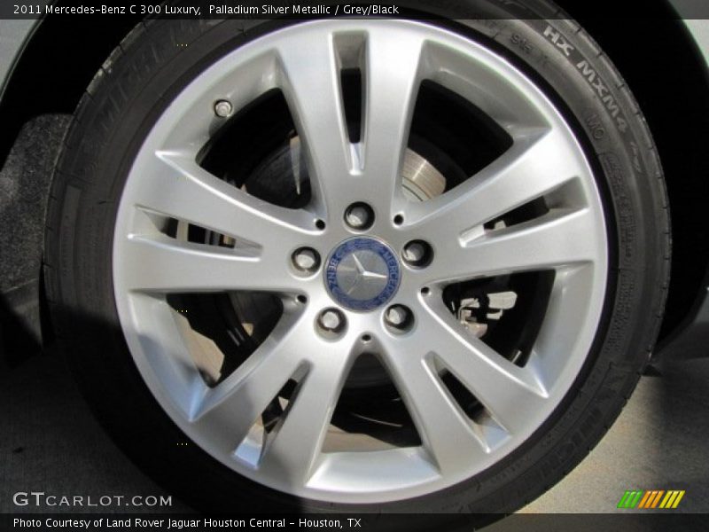 Palladium Silver Metallic / Grey/Black 2011 Mercedes-Benz C 300 Luxury