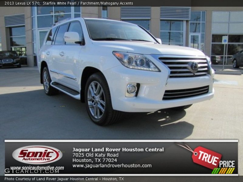 Starfire White Pearl / Parchment/Mahogany Accents 2013 Lexus LX 570