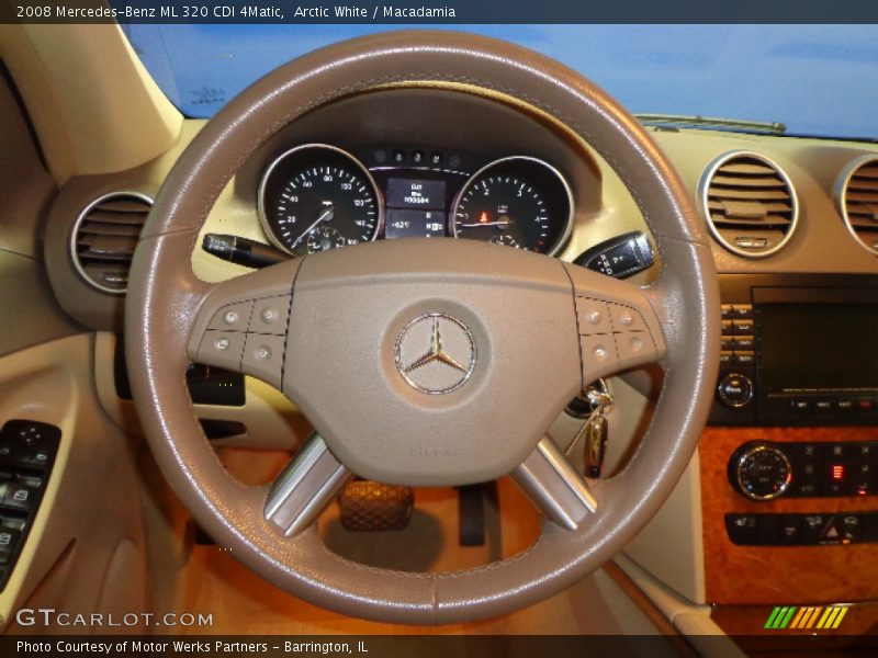 Arctic White / Macadamia 2008 Mercedes-Benz ML 320 CDI 4Matic