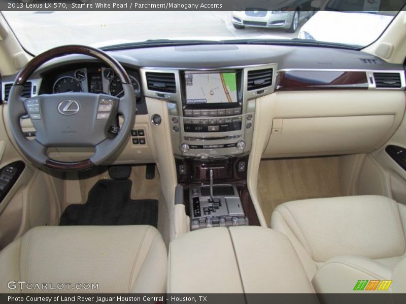Starfire White Pearl / Parchment/Mahogany Accents 2013 Lexus LX 570