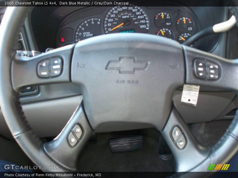 Dark Blue Metallic / Gray/Dark Charcoal 2005 Chevrolet Tahoe LS 4x4