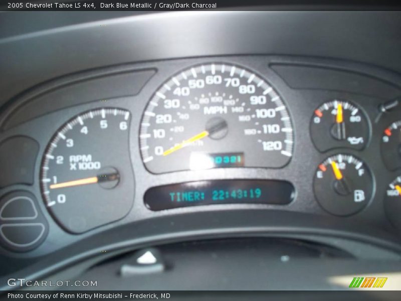 Dark Blue Metallic / Gray/Dark Charcoal 2005 Chevrolet Tahoe LS 4x4
