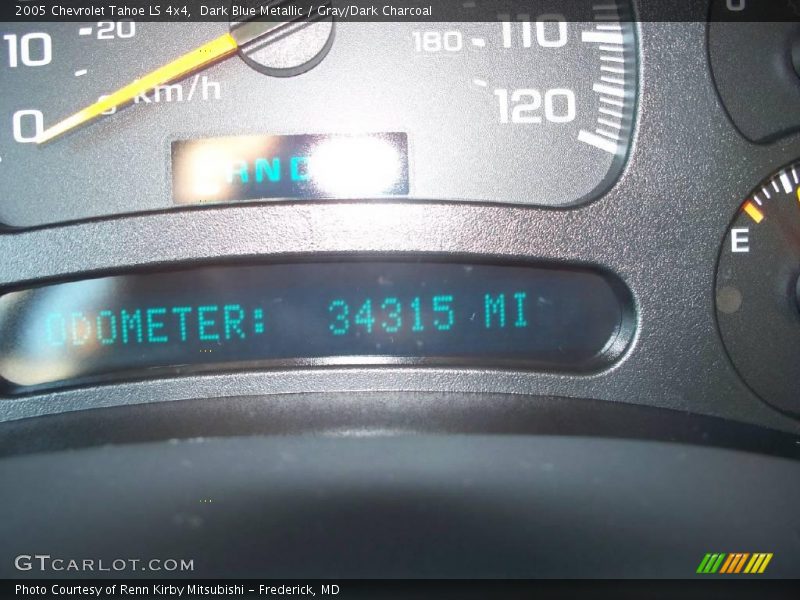 Dark Blue Metallic / Gray/Dark Charcoal 2005 Chevrolet Tahoe LS 4x4