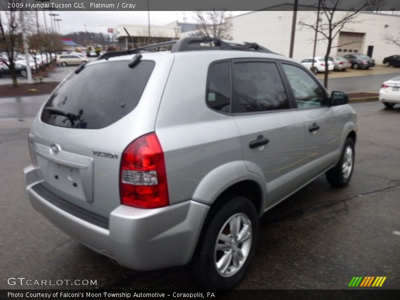 Platinum / Gray 2009 Hyundai Tucson GLS