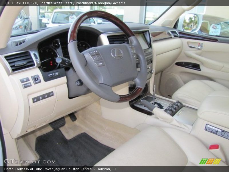 Starfire White Pearl / Parchment/Mahogany Accents 2013 Lexus LX 570