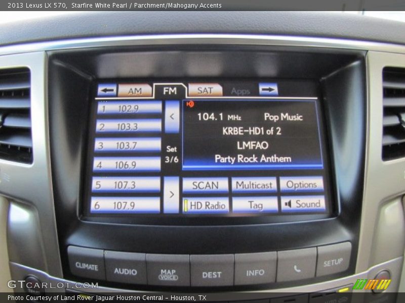 Starfire White Pearl / Parchment/Mahogany Accents 2013 Lexus LX 570