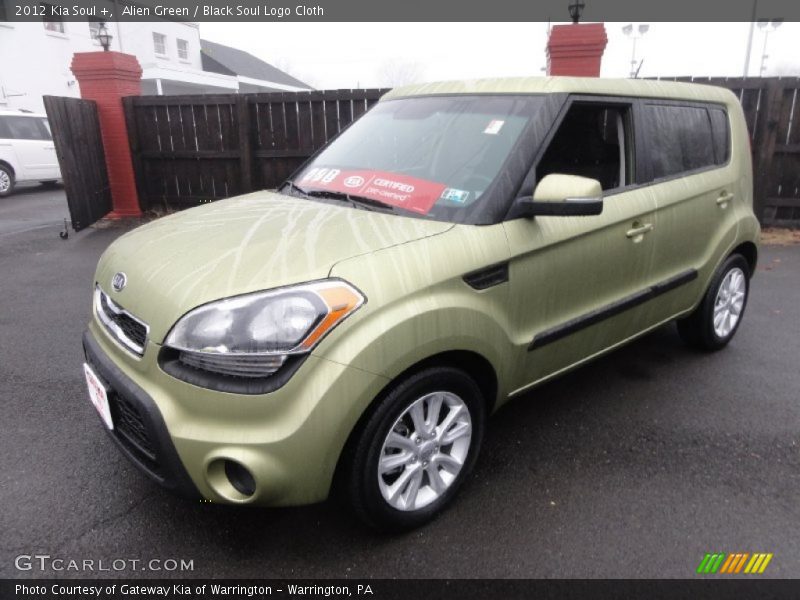 Alien Green / Black Soul Logo Cloth 2012 Kia Soul +