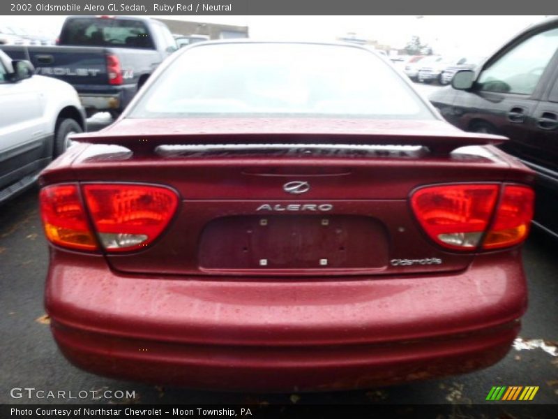 Ruby Red / Neutral 2002 Oldsmobile Alero GL Sedan