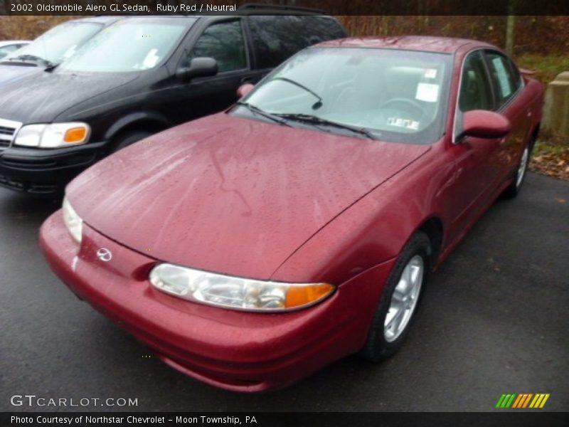 Ruby Red / Neutral 2002 Oldsmobile Alero GL Sedan