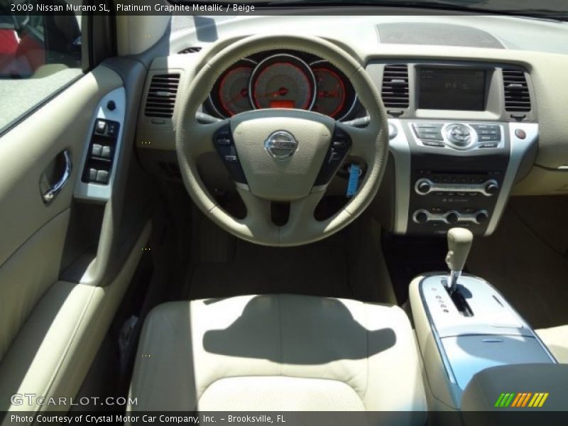 Platinum Graphite Metallic / Beige 2009 Nissan Murano SL