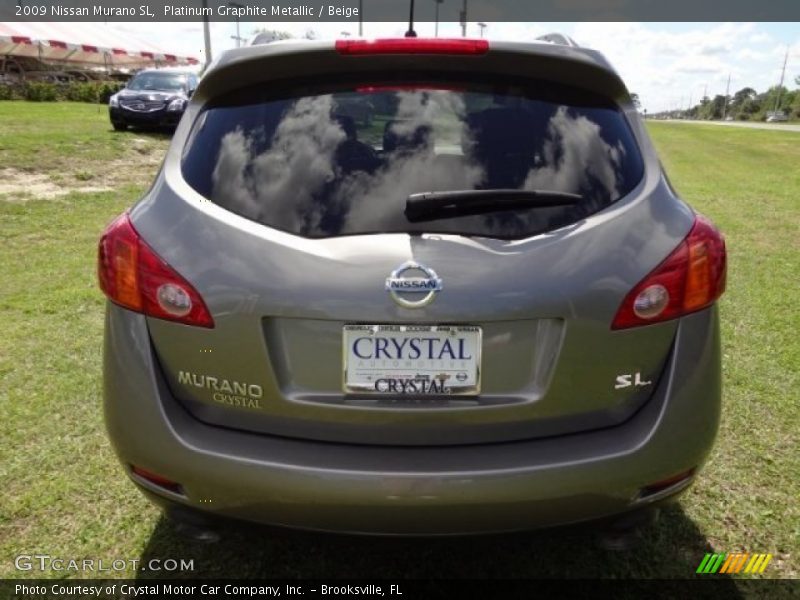 Platinum Graphite Metallic / Beige 2009 Nissan Murano SL