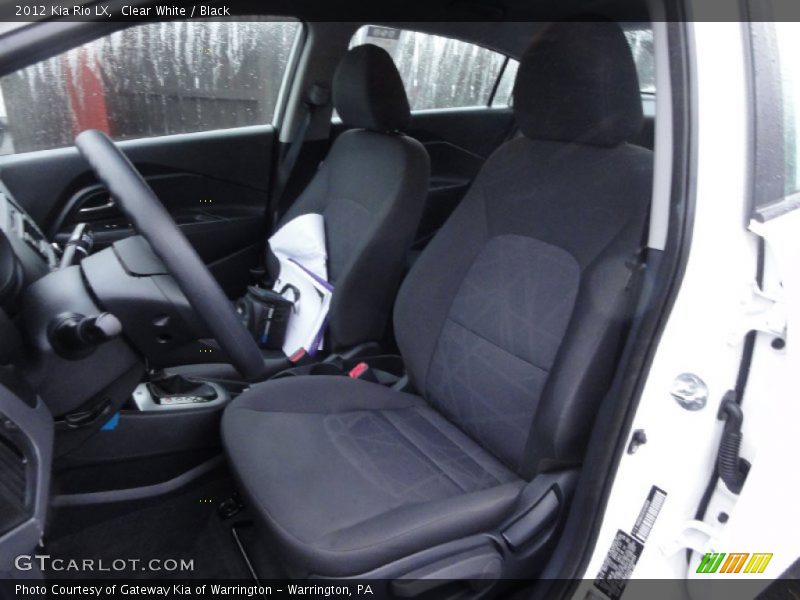 Clear White / Black 2012 Kia Rio LX