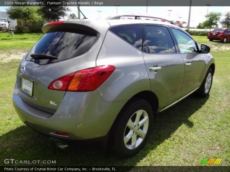 Platinum Graphite Metallic / Beige 2009 Nissan Murano SL