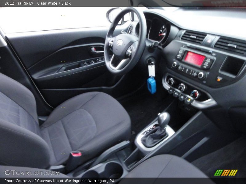 Clear White / Black 2012 Kia Rio LX