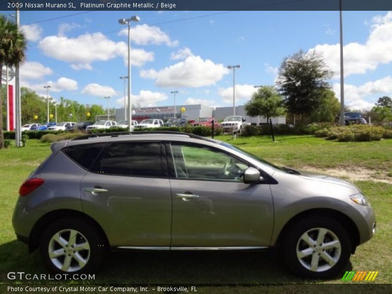 Platinum Graphite Metallic / Beige 2009 Nissan Murano SL