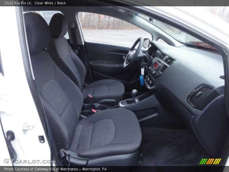 Clear White / Black 2012 Kia Rio LX