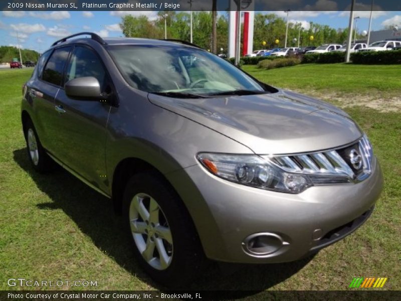 Platinum Graphite Metallic / Beige 2009 Nissan Murano SL