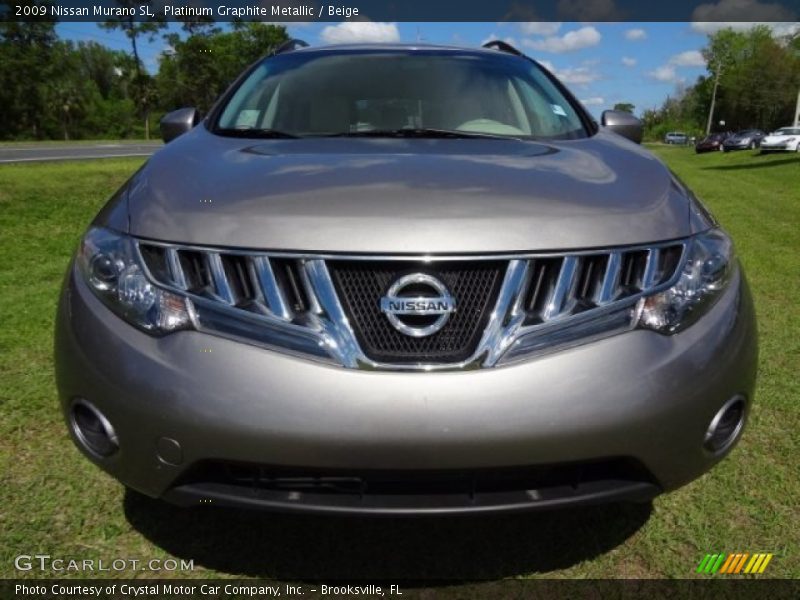 Platinum Graphite Metallic / Beige 2009 Nissan Murano SL