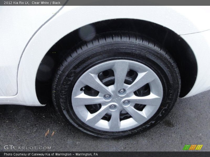 Clear White / Black 2012 Kia Rio LX