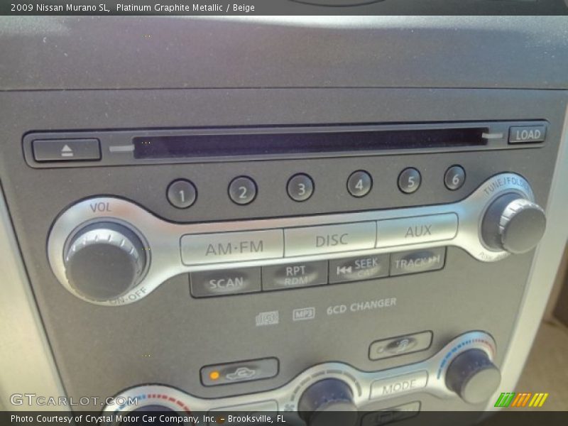 Platinum Graphite Metallic / Beige 2009 Nissan Murano SL