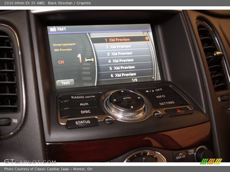 Black Obsidian / Graphite 2010 Infiniti EX 35 AWD