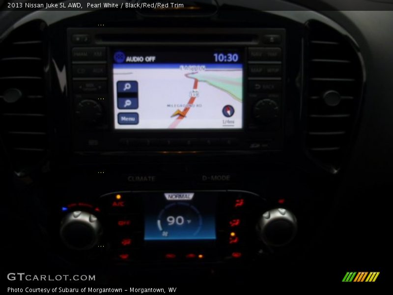 Pearl White / Black/Red/Red Trim 2013 Nissan Juke SL AWD