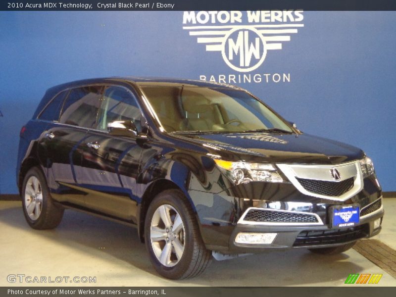 Crystal Black Pearl / Ebony 2010 Acura MDX Technology