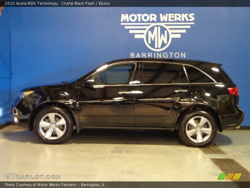 Crystal Black Pearl / Ebony 2010 Acura MDX Technology