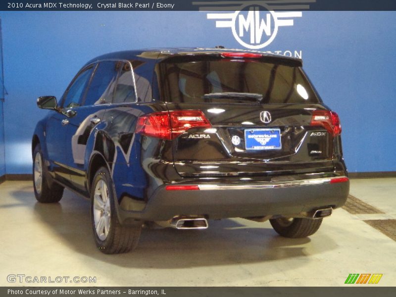 Crystal Black Pearl / Ebony 2010 Acura MDX Technology