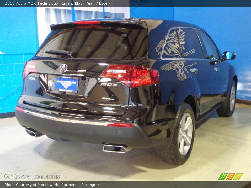 Crystal Black Pearl / Ebony 2010 Acura MDX Technology