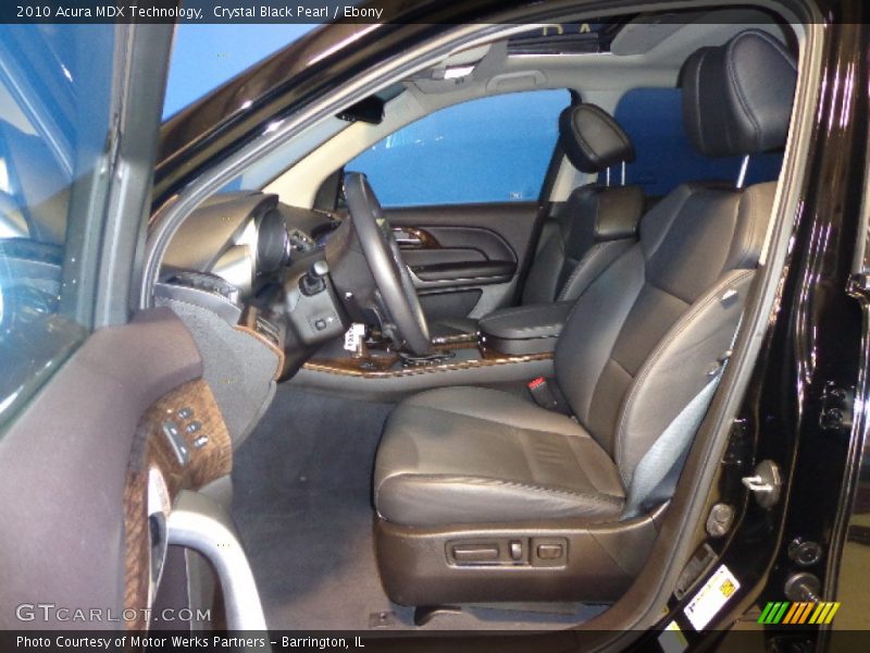 Crystal Black Pearl / Ebony 2010 Acura MDX Technology