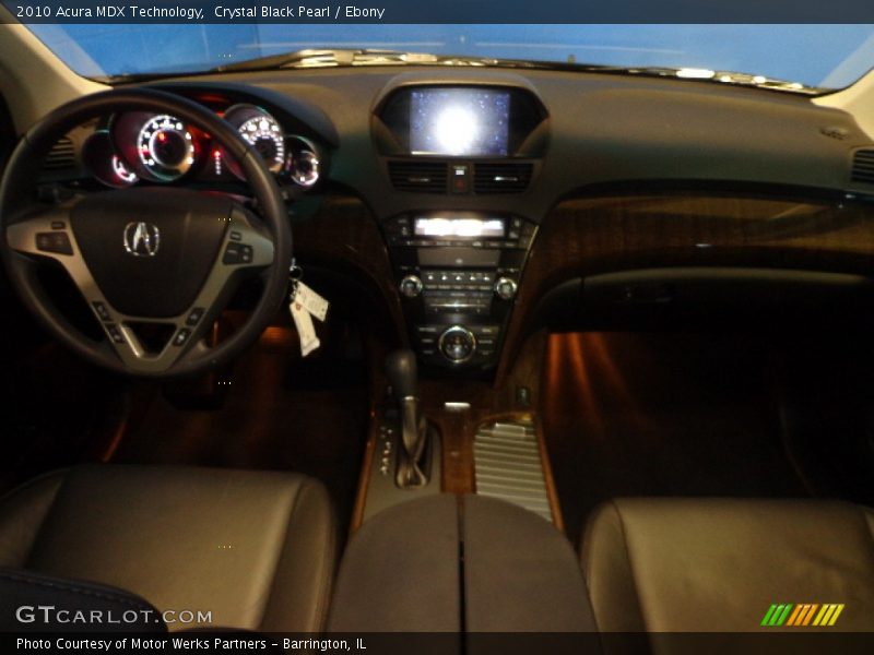 Crystal Black Pearl / Ebony 2010 Acura MDX Technology