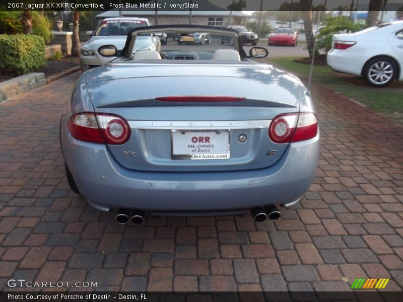 Frost Blue Metallic / Ivory/Slate 2007 Jaguar XK XKR Convertible