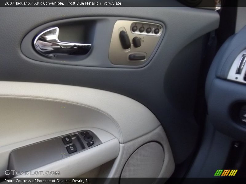 Frost Blue Metallic / Ivory/Slate 2007 Jaguar XK XKR Convertible