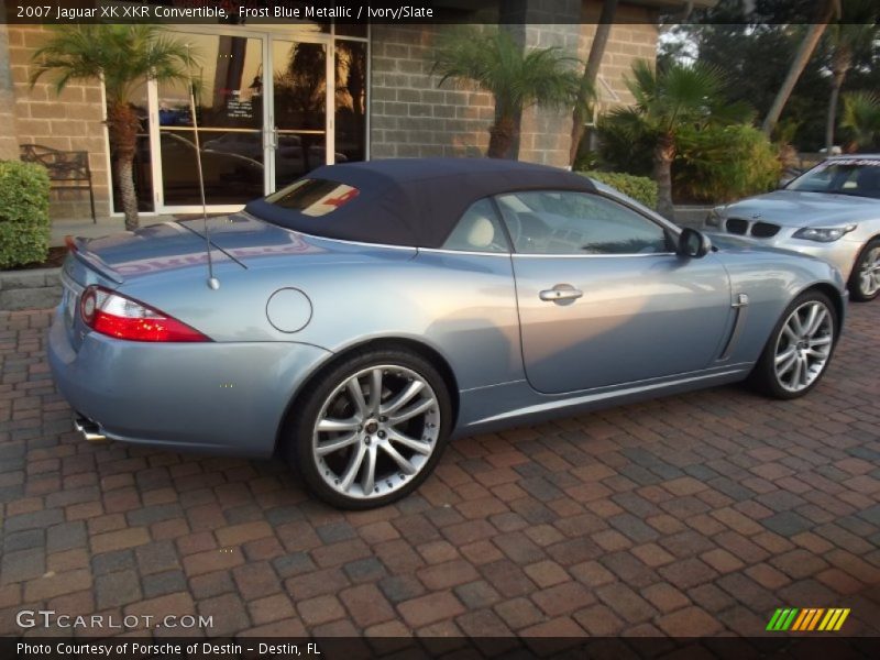 Frost Blue Metallic / Ivory/Slate 2007 Jaguar XK XKR Convertible