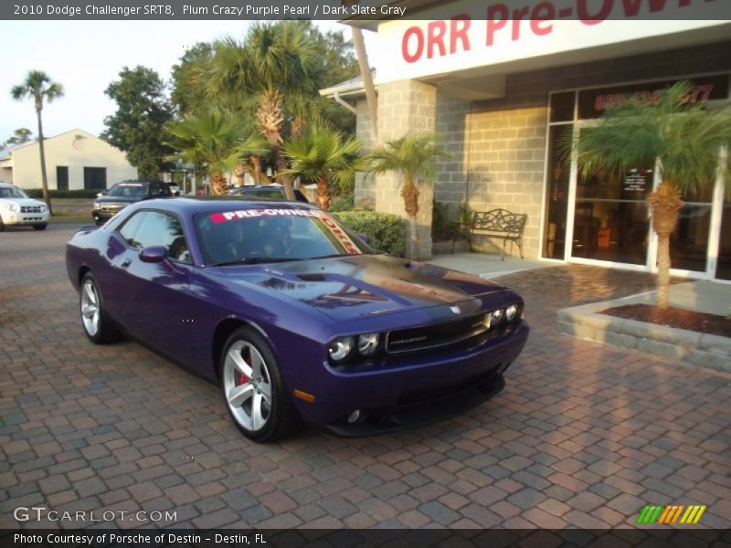 Plum Crazy Purple Pearl / Dark Slate Gray 2010 Dodge Challenger SRT8