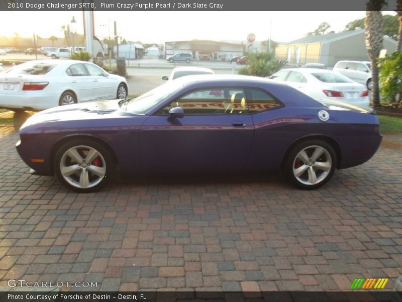 Plum Crazy Purple Pearl / Dark Slate Gray 2010 Dodge Challenger SRT8