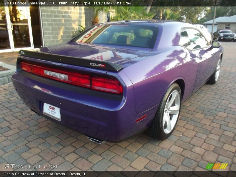 Plum Crazy Purple Pearl / Dark Slate Gray 2010 Dodge Challenger SRT8