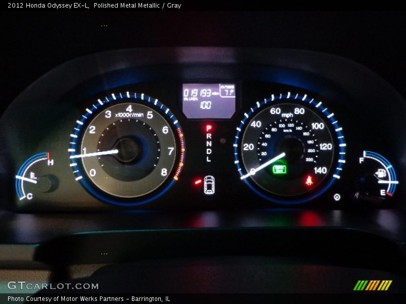 Polished Metal Metallic / Gray 2012 Honda Odyssey EX-L