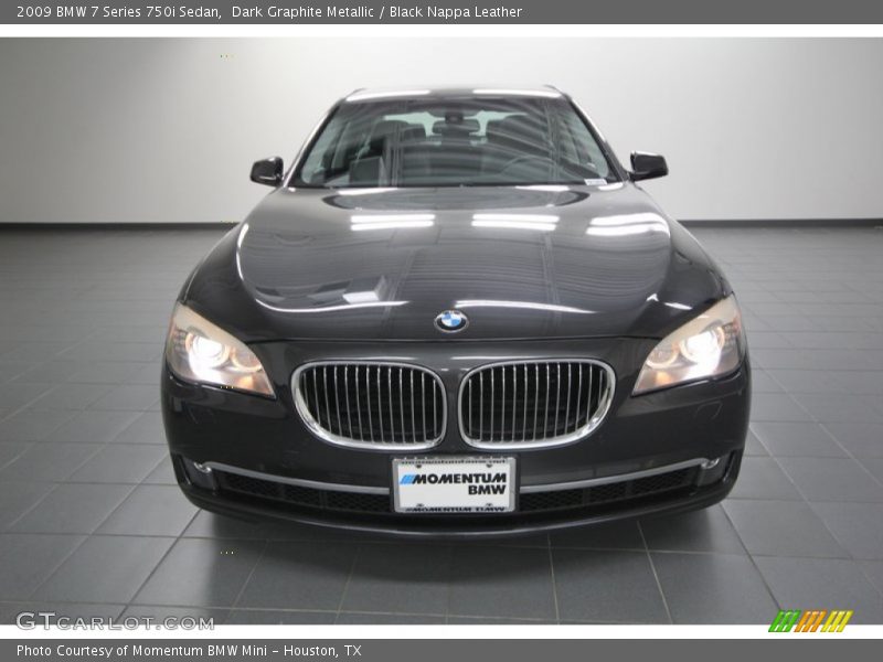 Dark Graphite Metallic / Black Nappa Leather 2009 BMW 7 Series 750i Sedan