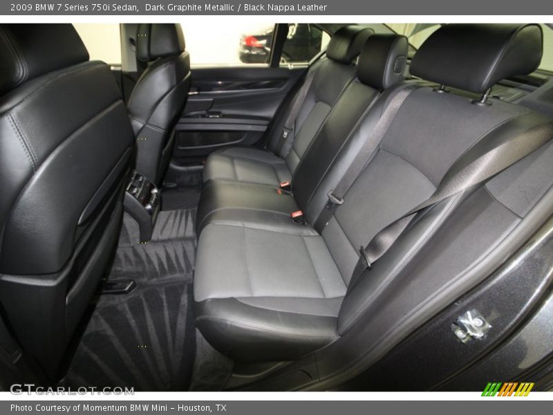 Dark Graphite Metallic / Black Nappa Leather 2009 BMW 7 Series 750i Sedan