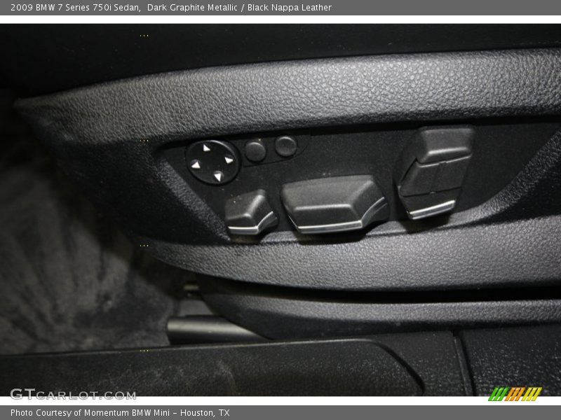 Dark Graphite Metallic / Black Nappa Leather 2009 BMW 7 Series 750i Sedan
